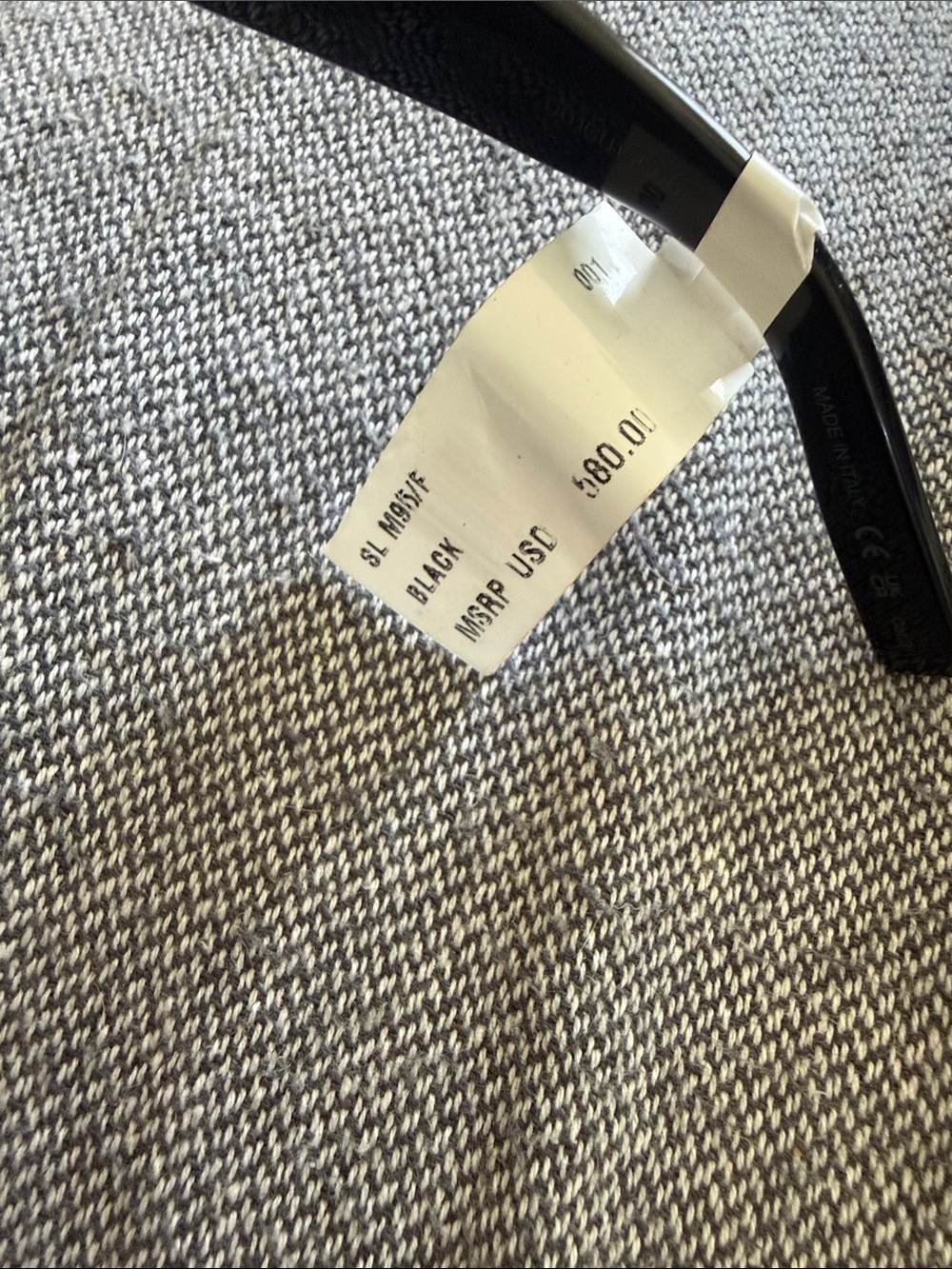NWT Yves Saint Laurent Black Oversized Sunglasses ($580 Retail) - Picture 5 of 5